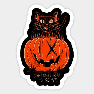 Ice Music Nine Band Kills  – Halloween Cat Sticker